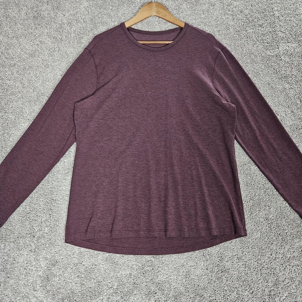 Lululemon Shirt Men's XL Purple T-Shirt Stretch Casual Active Loungewear